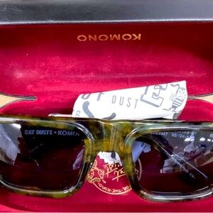 Eat Dust x Komono Robertus 67 Sunglasses Forest Green Camo RARE